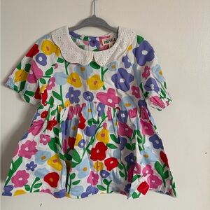 Colorful Floral Kids Dress